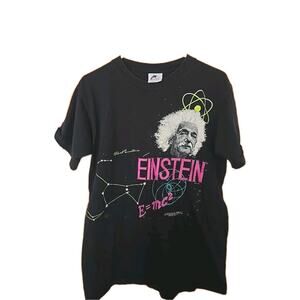 Albert Einstein Shirt Vtg 1987 Smithsonian Institution USA Made M Single Stitch